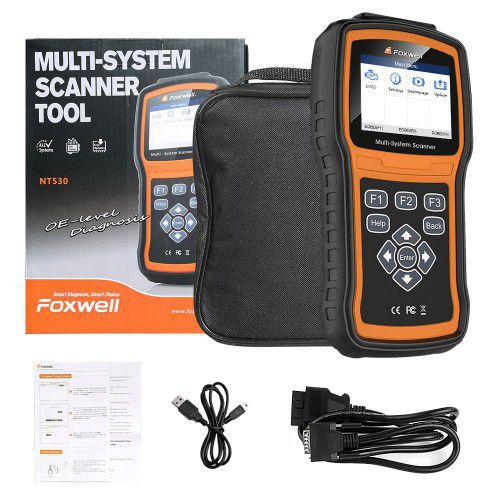 Foxwell NT530 BMW Full System Scanner mit SRS, ABS, EPB, Oil Reset, DPF, SAS und Battery Registration Support BMW 2018/2019 && F Chassis