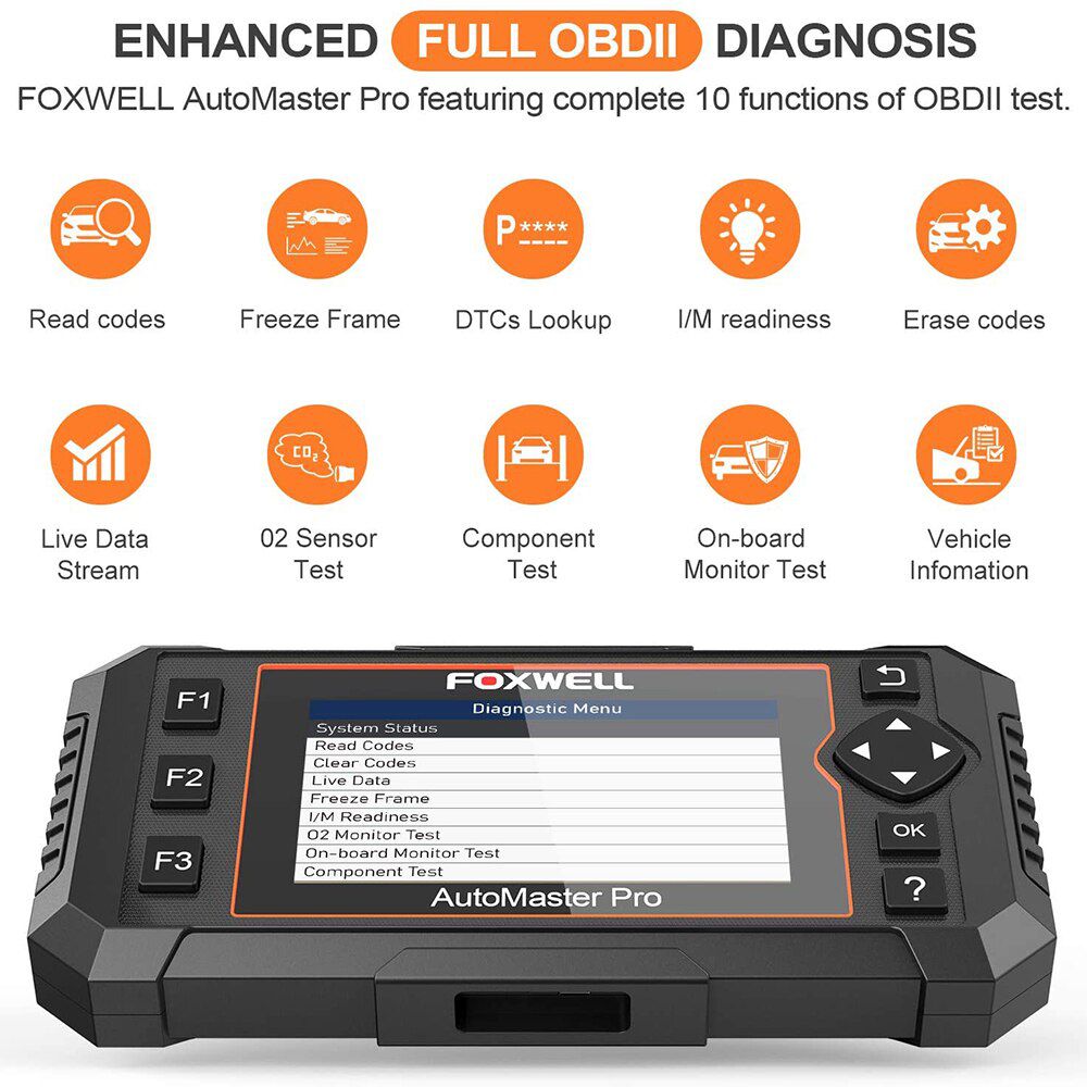 Foxwell NT624 Elite OBD2 Diagnosewerkzeug Vollsystem ABS SRS ECP PCM Code Reader Öl EPB Zurücksetzen ODB2 OBD2 Auto Automobil Scanner