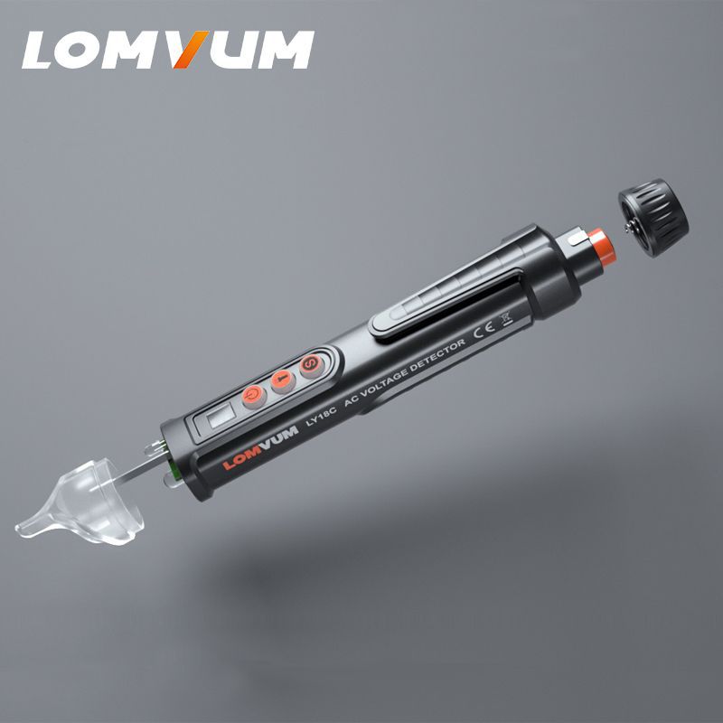 LOMVOM AC Spannung Elektrischer Kompakt Pen Current Testing Pencil Circuit Breaker Finder 12V/48V-1000V Spannungsempfindlichkeit Ein Log