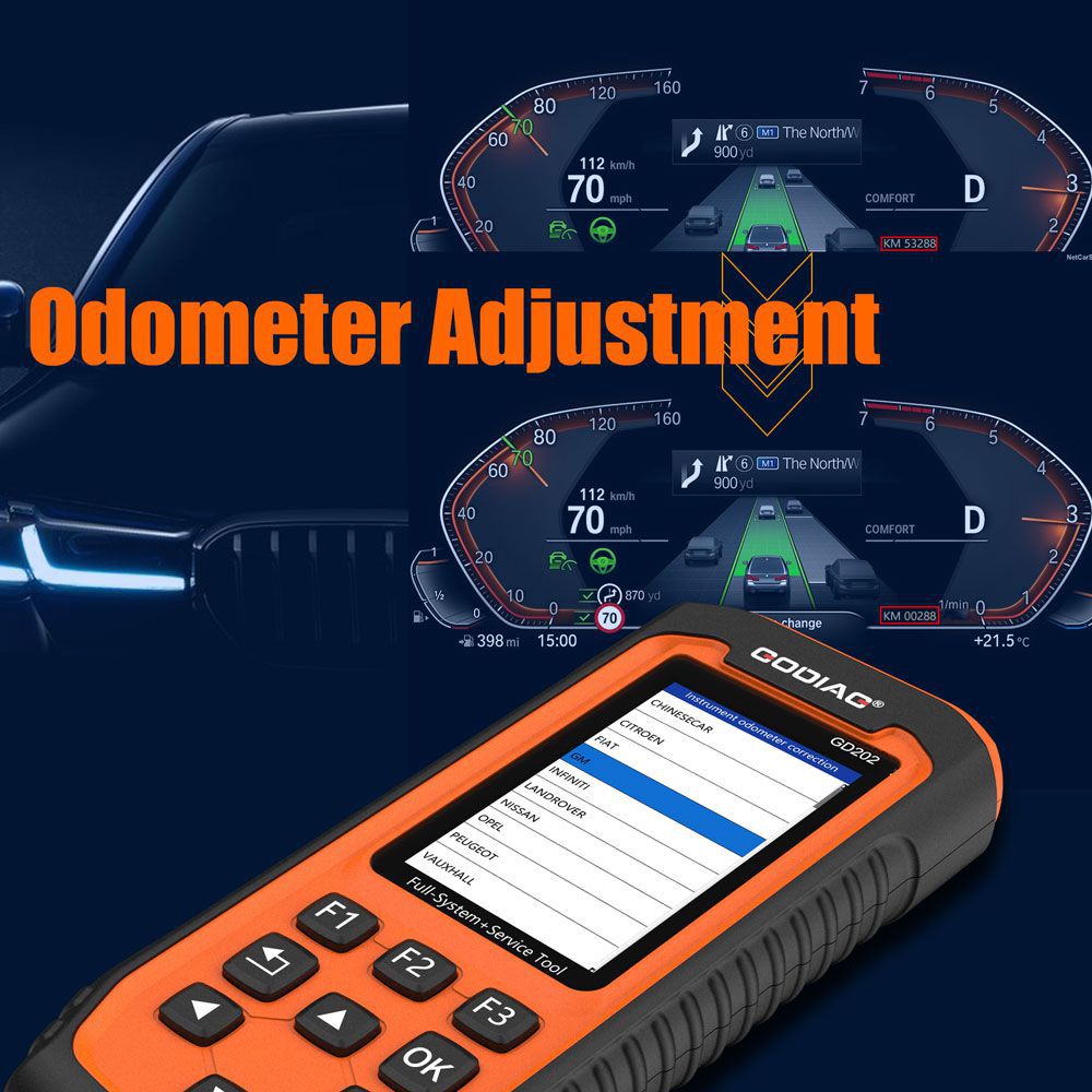 GODIAG G201 Professional OBDII All-makes Full System Diagnostic Tool with 29 Service Reset Functions