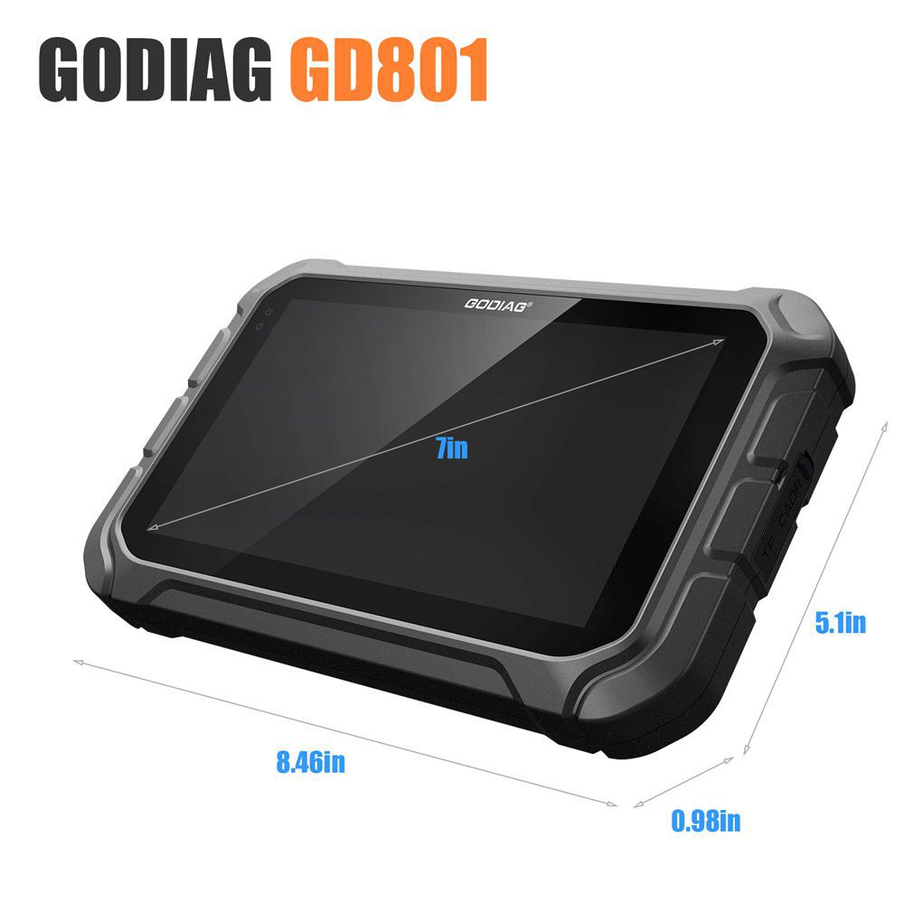 GODIAG GD801 Key Programmer Multi-language Support Mileage Correction ABS EPB TPMS EEPROM etc Get Free Gift Godiag GT100