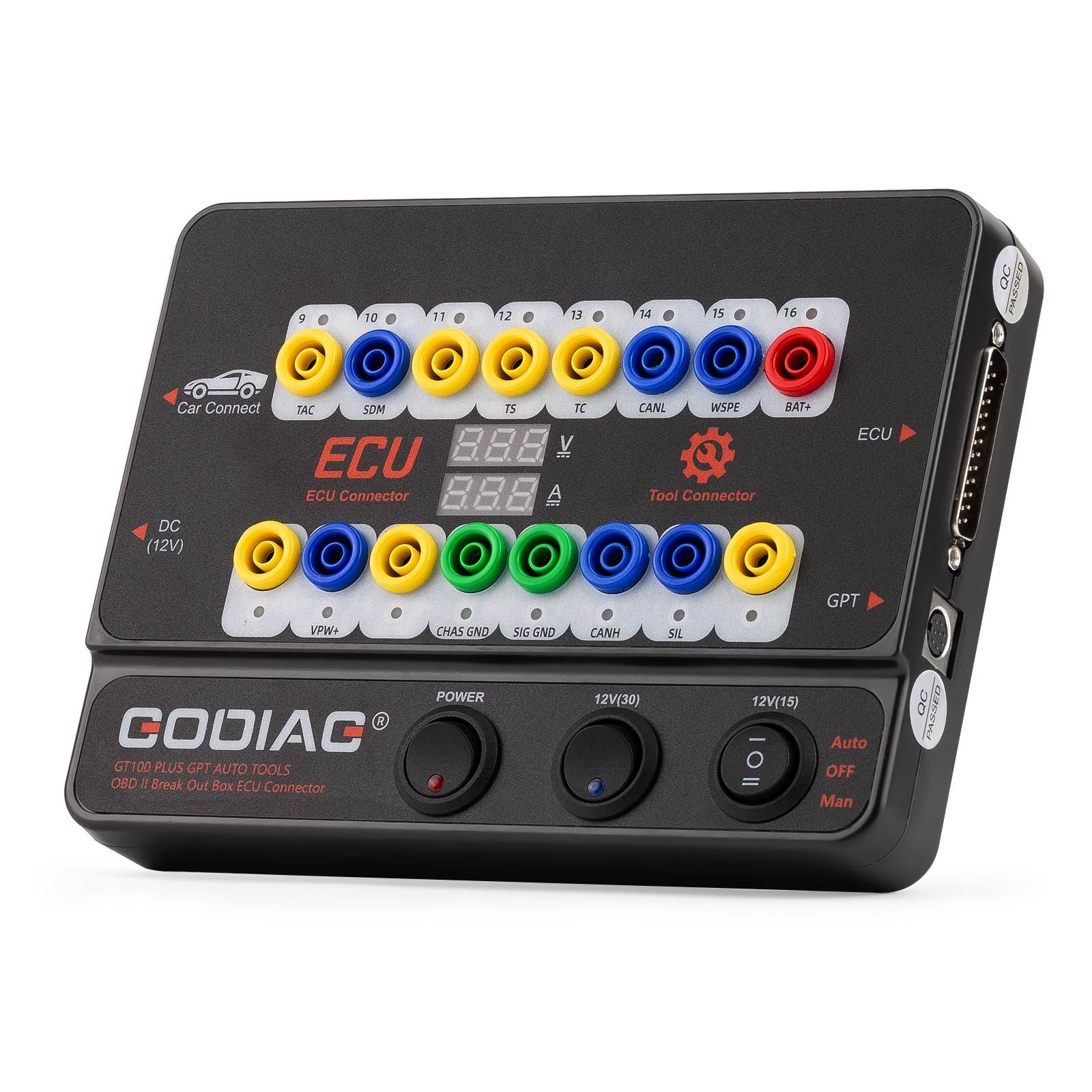 2025 GODIAG GT100 PLUS GPT ENET DOIP 24V-12V AUTO TOOLS OBD II Break Out Box ECU Connector