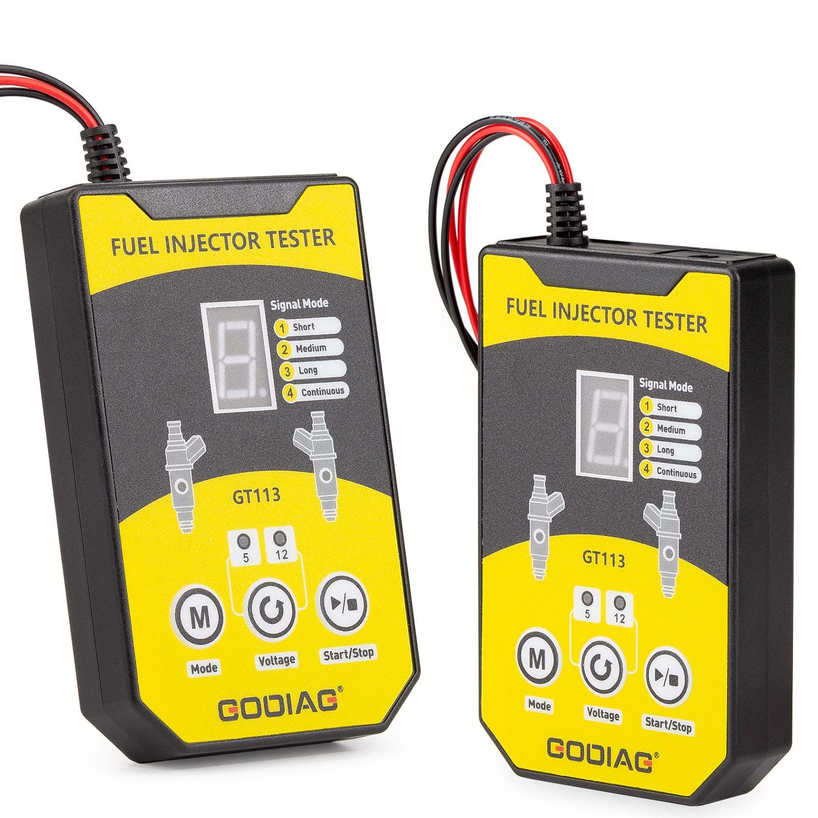 2025 GODIAG GT113 Universal Fuel Injector Tester & Cleaner Kit – 6 Adapter Sizes & 8 Pulse Modes for Cars, Motorcycles & Light-Duty Vehicles