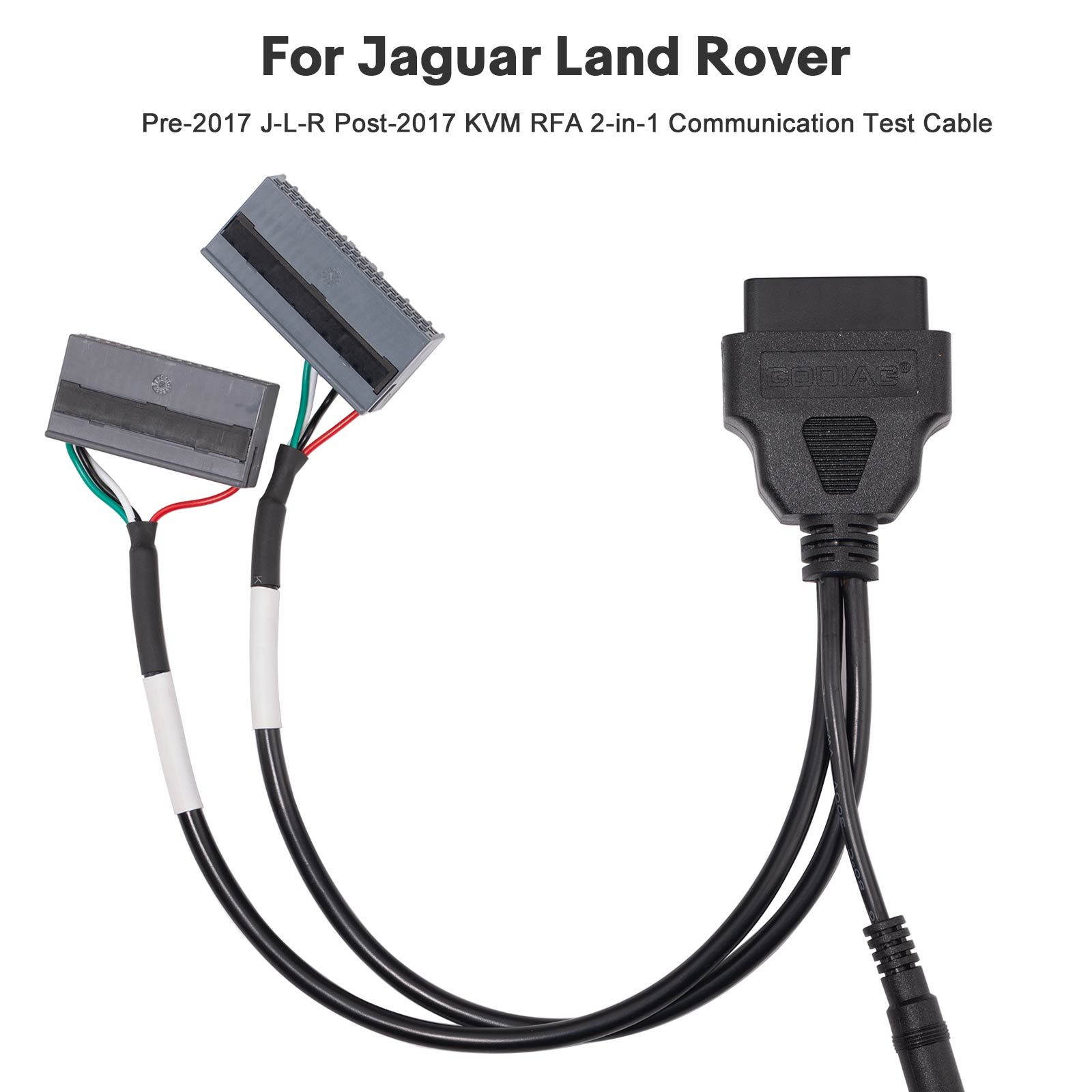 2025 GODIAG Jaguar Land Rover Pre-2017 J-L-R Post-2017 KVM RFA 2-in-1 Communication Test Cable