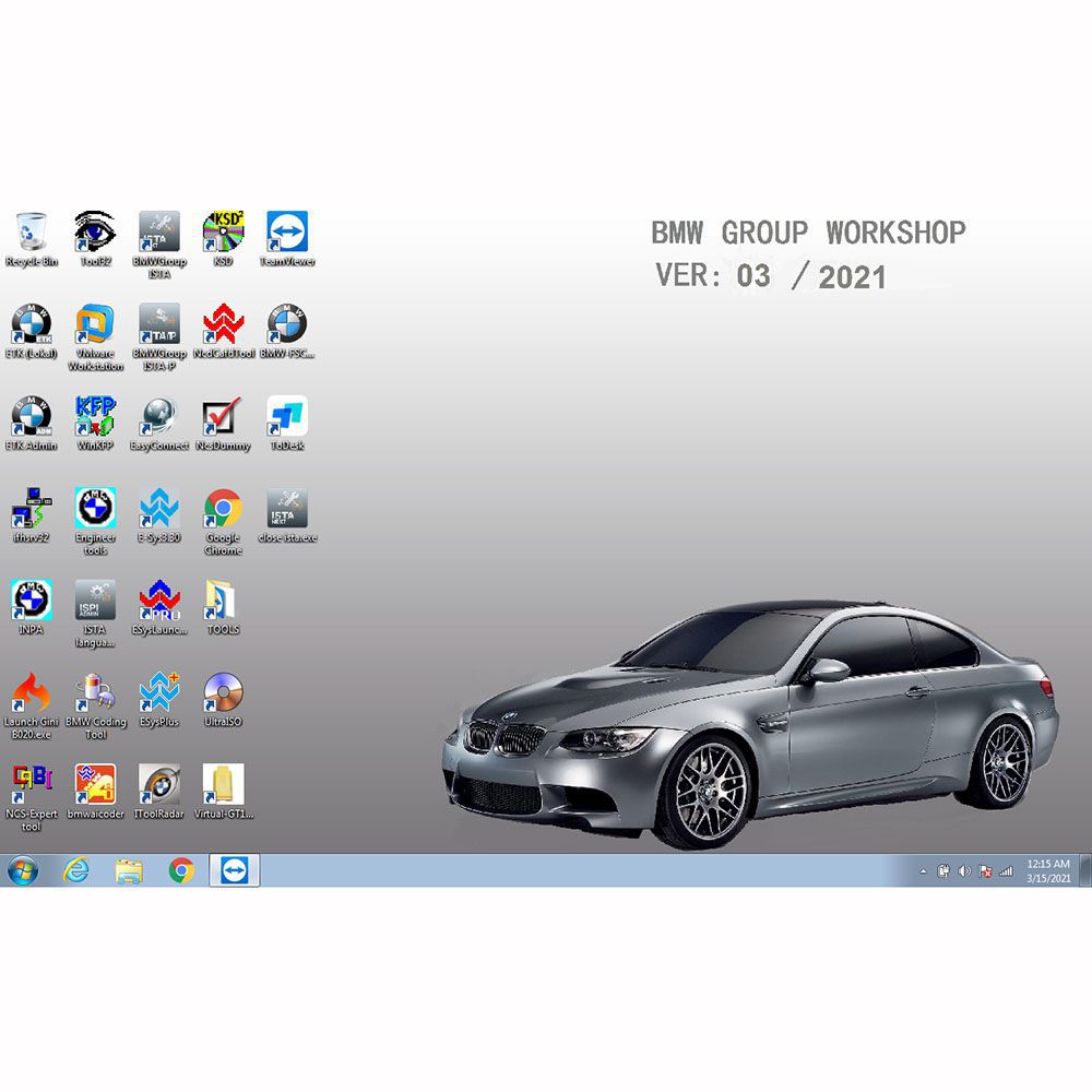 GODIAG V600-BM BMW Diagnose und Programmierung mit V2021.3 Software ISTA-D 4.28.20 ISTA-P 3.68.0.0008 500GB HDD