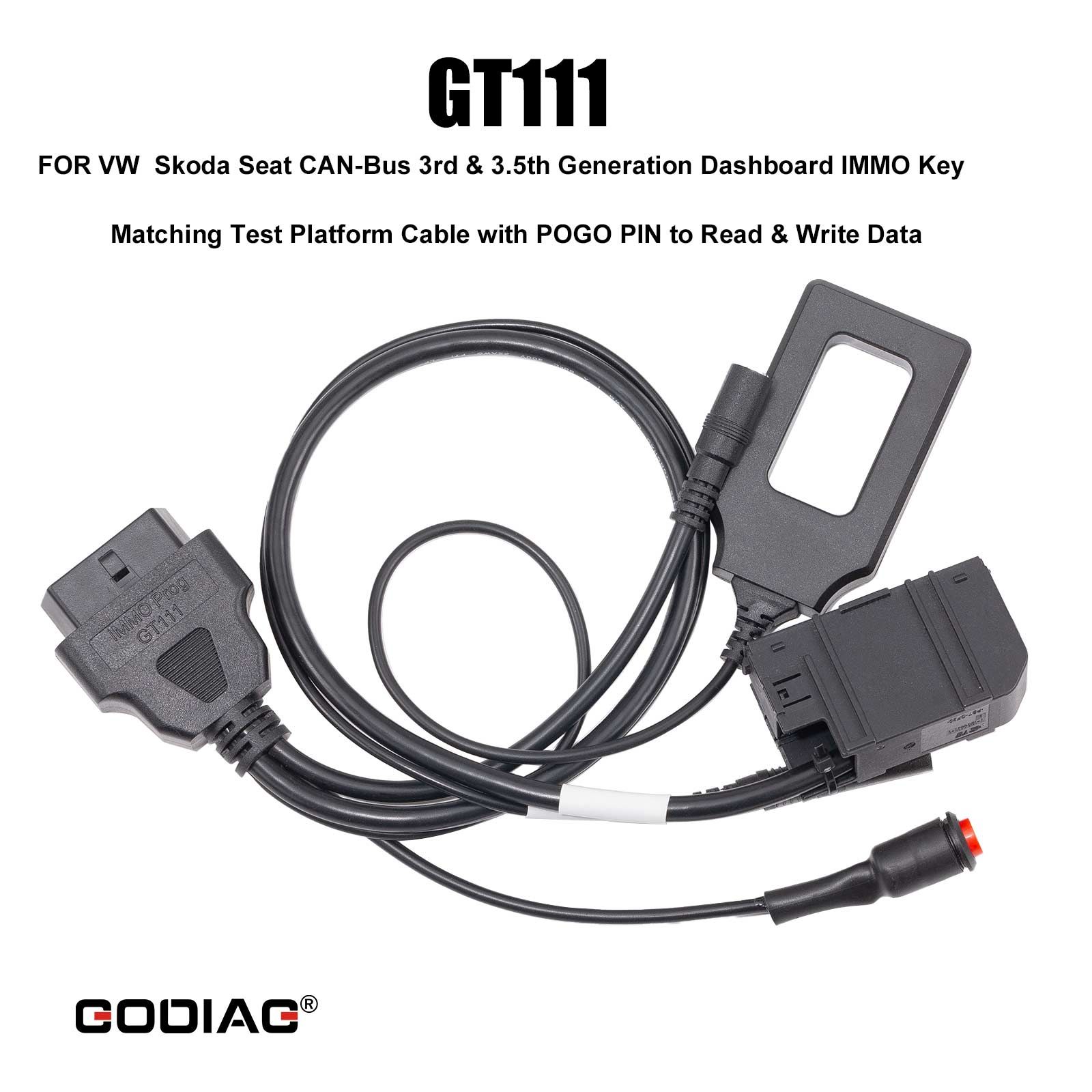 GODIAG VAG Test Platforms Full Package GT110 GT111 GT112 GT114 for VAG 2nd/3rd/3.5th/4th Generation Dashboard IMMO Key Matching