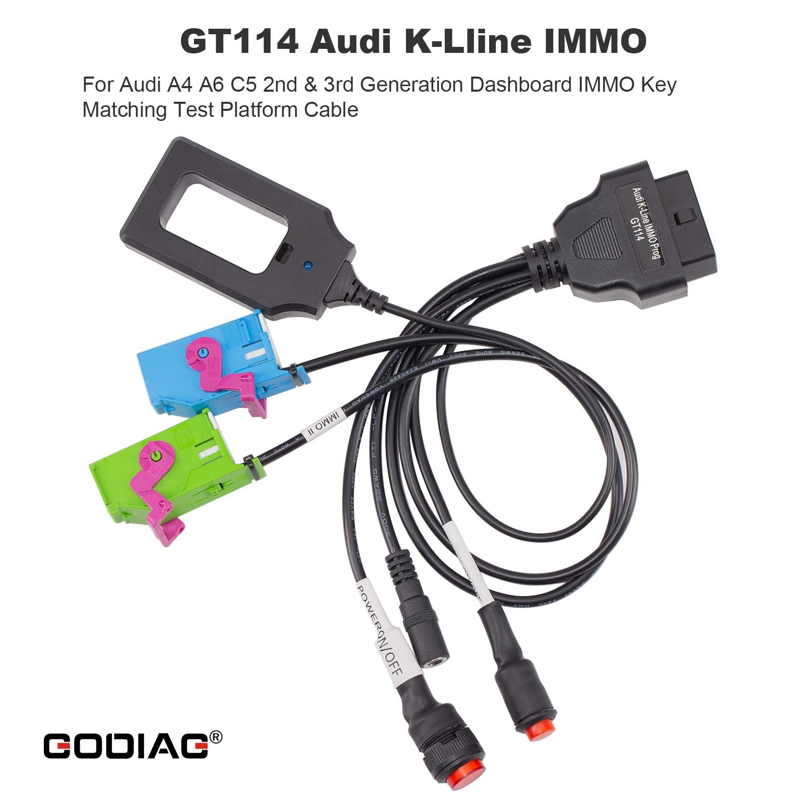 GODIAG VAG Test Platforms Full Package GT110 GT111 GT112 GT114 for VAG 2nd/3rd/3.5th/4th Generation Dashboard IMMO Key Matching