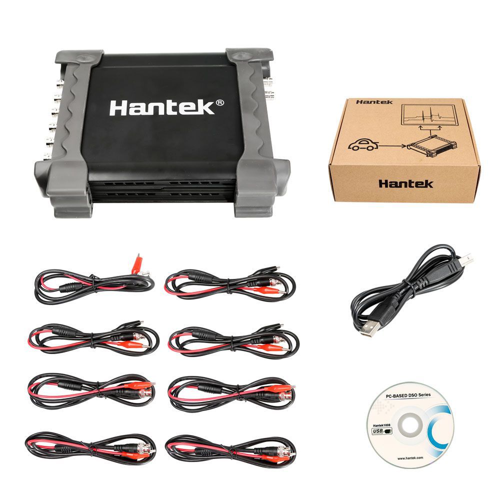 Hantek 1008B 8 Channel PC Oscilloscope/DAQ/8CH Generator Free Shipping