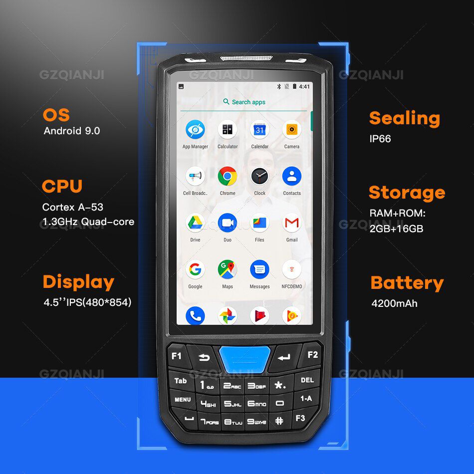 Honeywell 1D 2D Android 9 PDA Robustes Handheld Terminal PDA Data Collector QR Barcode Scanner Inventory Wireless 4G GPS POS PDA