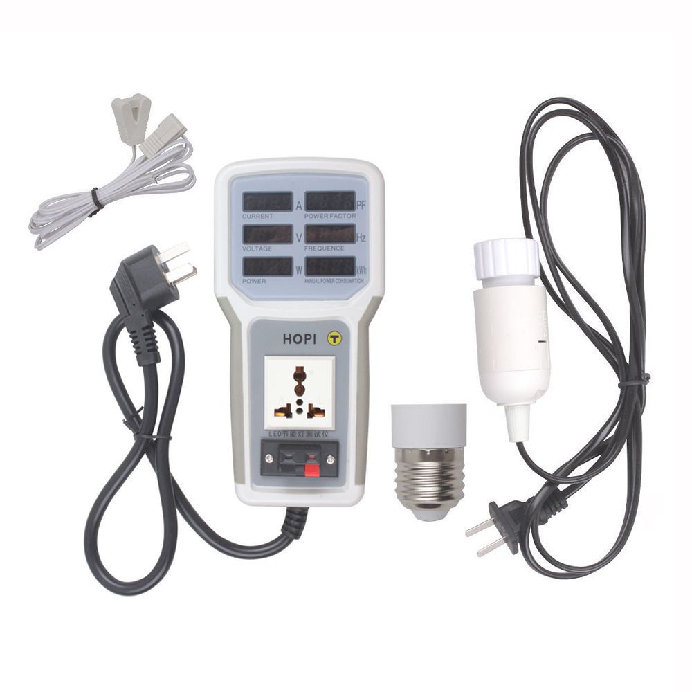 Handheld Power Meter Power Analyzer LED Messsockel Messbare Strom-Spannung Power Factor HP-9800 EU Plug