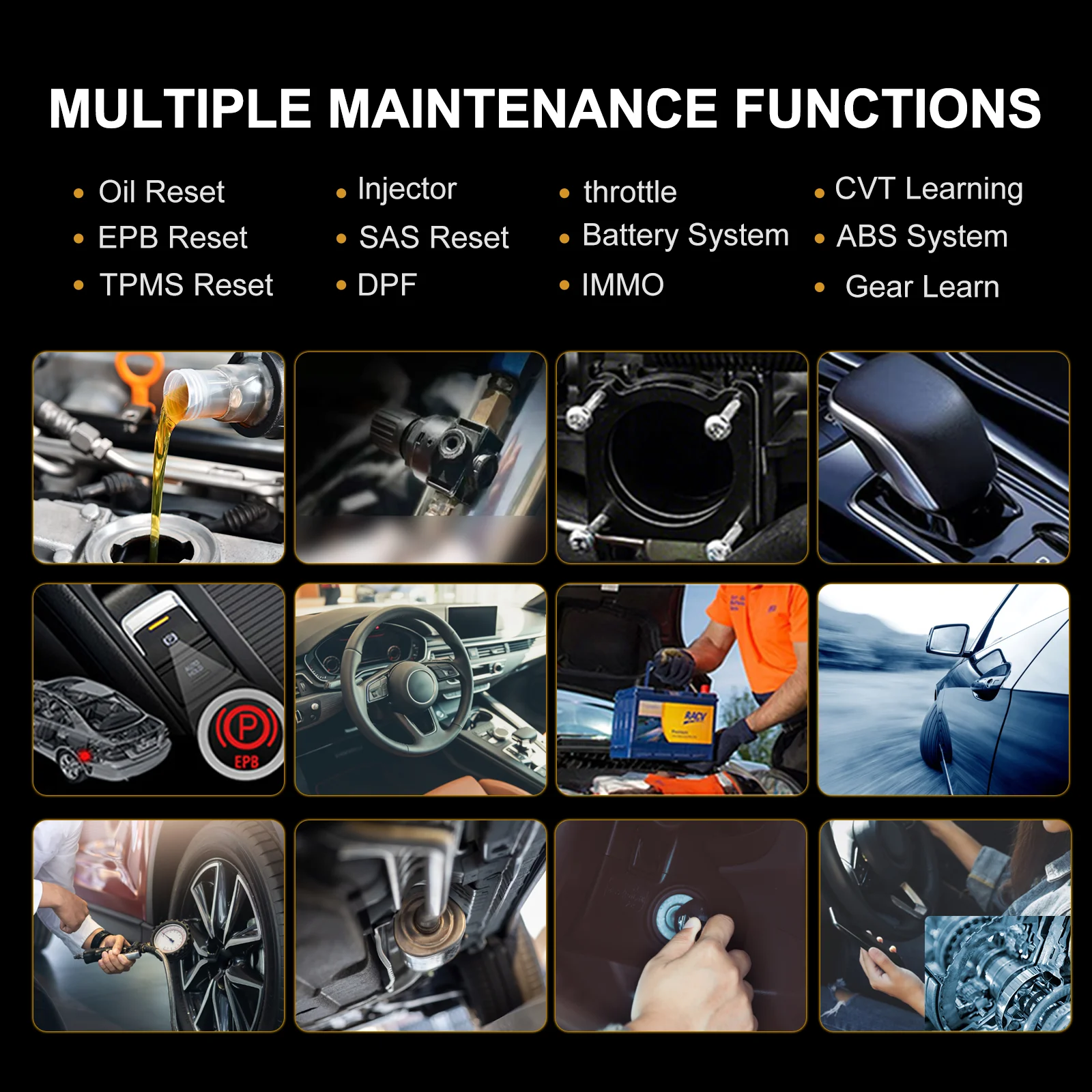 HUMZOR NexzDAS ND326 Car Diagnostic Tool Full System OBD2 Scanner Key Programmer Car Check Engine Code Reader TPMS EPB SAS Reset