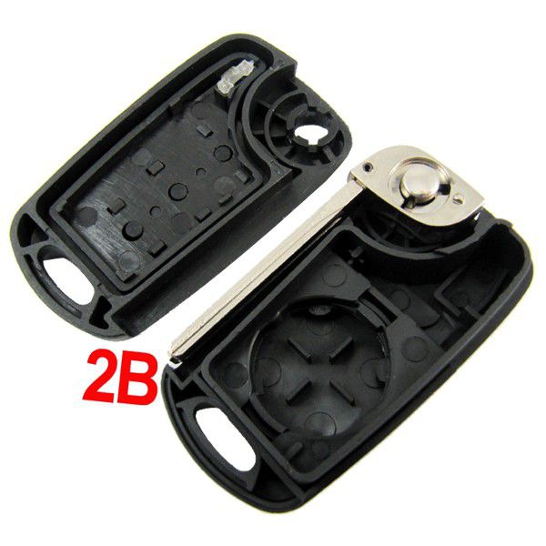 Modified Flip Remote Key Shell 2 Button For Hyundai Verna 5pcs /lot