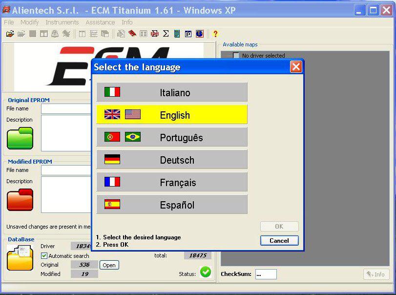 New Version ECM TITANIUM V1.61 with 18475 Driver language