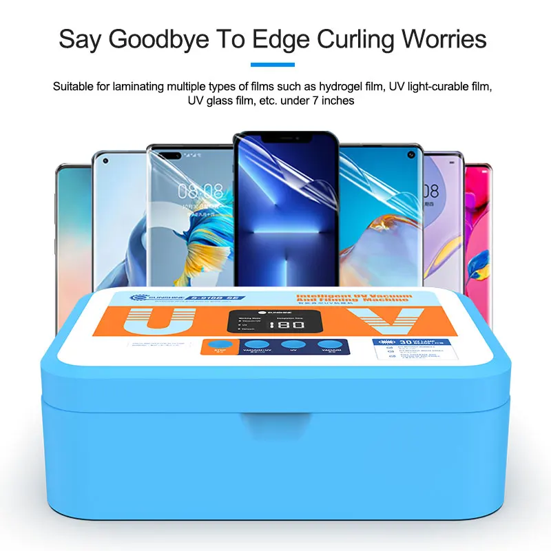 SUNSHINE S-918B SE Intelligent Vacuum UV Filming Machine UV Curing Vacuum Holding Machine for Film Application Repair Tools