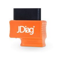 JDiag Bluetooth OBD2 Scanner Code Reader Faslink M2 Professionelles Fahrzeug Diagnostic Tool Kompatibles iPhone && Android (Orange)