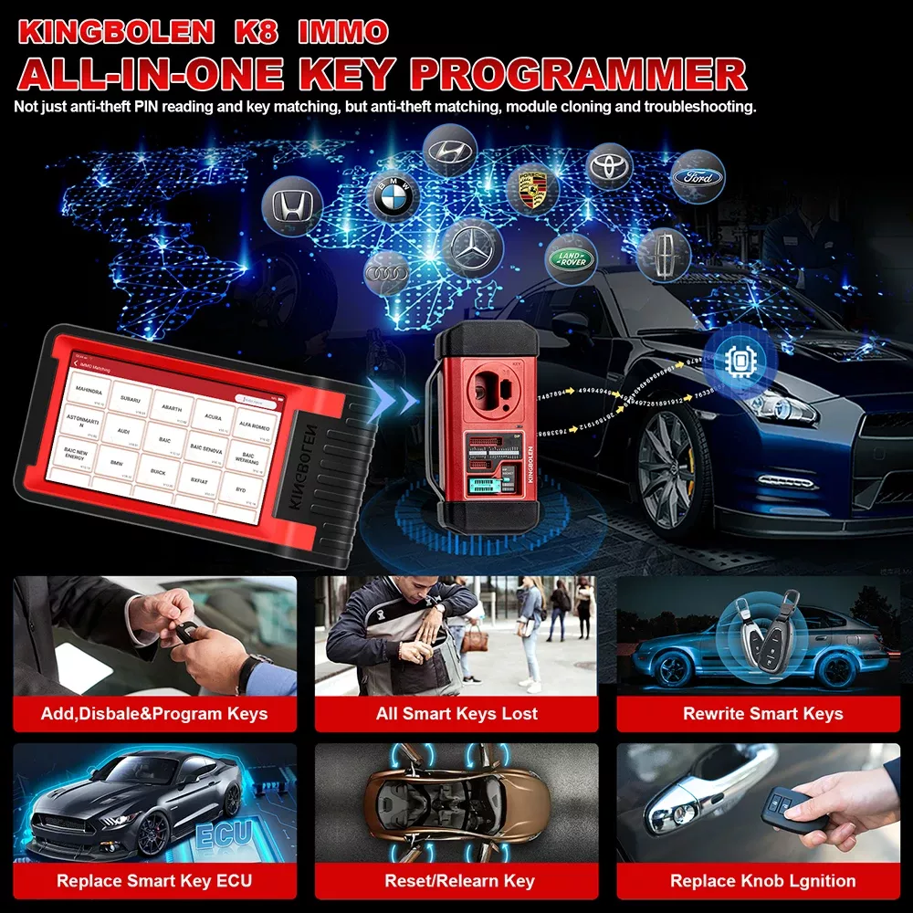 K8 IMMO Schlüssel Programmierwerkzeug Auto Immobilizer Programmierer Alle System Diagnosewerkzeuge pk LAUNCH IMMO Elite X-PROG 3