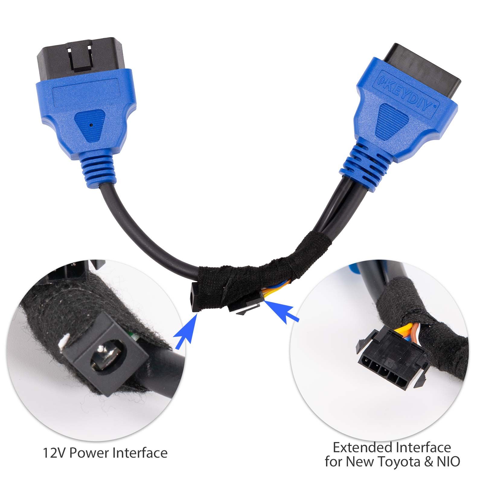 2026 KEYDIY Ford OBD Funktion Verlängerungskabel für Ford Fahrzeuge nach 2018 für alle Schlüssel verloren / Alarm zurücksetzen / überschreiten Arbeit mit KD X4