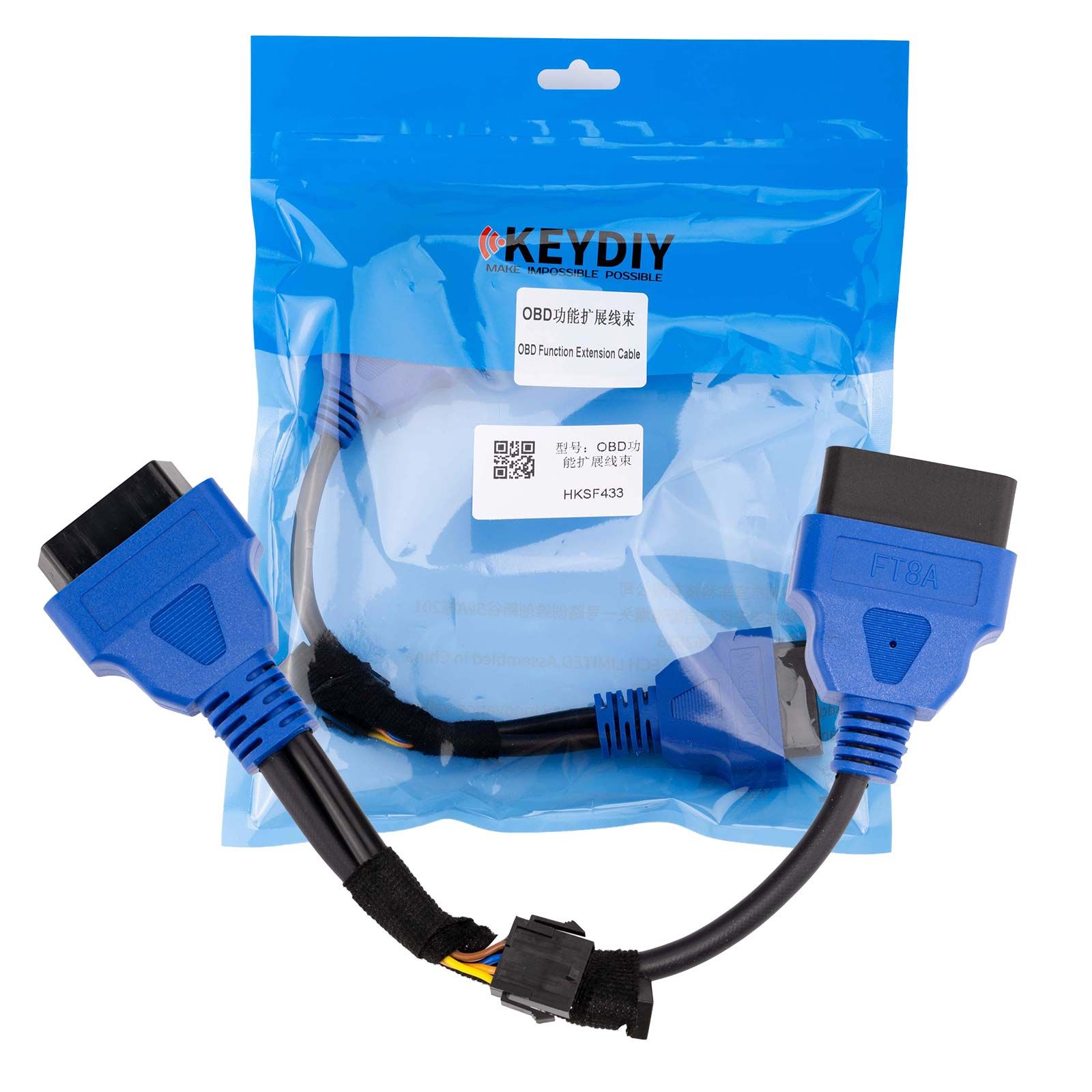 2026 KEYDIY Ford OBD Funktion Verlängerungskabel für Ford Fahrzeuge nach 2018 für alle Schlüssel verloren / Alarm zurücksetzen / überschreiten Arbeit mit KD X4
