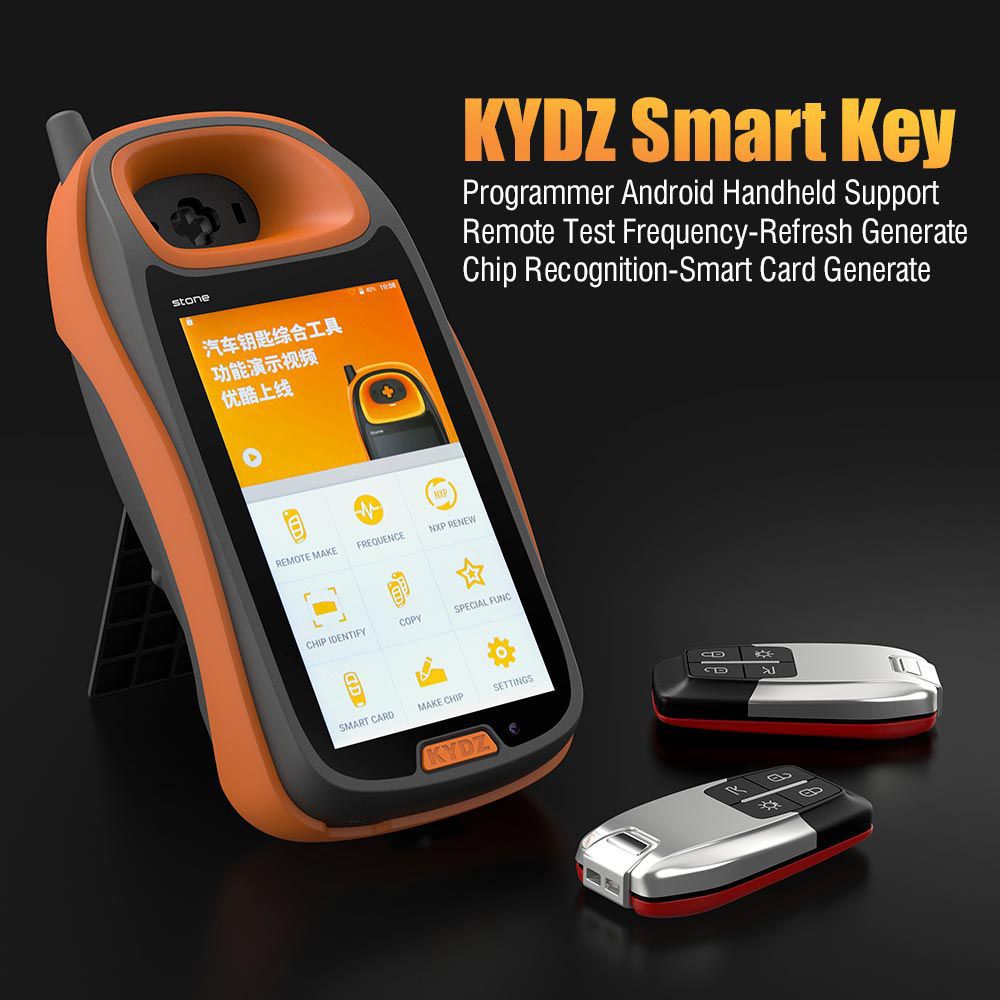 KYDZ Smart Key Programmer Android Handheld unterstützt Remote Test Frequency-Refresh Generieren Chip Recognition-Smart Card Generieren