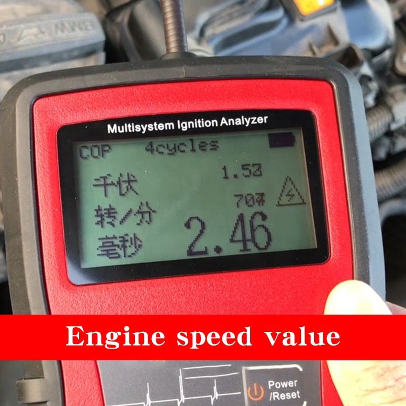 KZYEE KM20 Multi-System-Zündanalytiker Messung RPM Spark Volt Spark Burn Time Car Spark Plug Tester Spark System Check