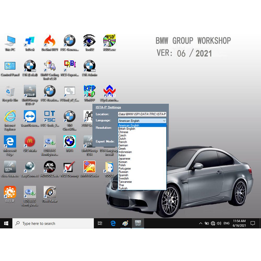 V2022.6 BMW ICOM Software SSD Win10 System ISTA-D 4.35.20 ISTA-P: 3.68.0.0008 mit Engineers Programmierung