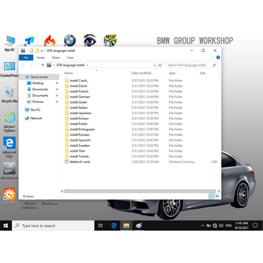 V2022.6 BMW ICOM Software SSD Win10 System ISTA-D 4.35.20 ISTA-P: 3.68.0.0008 mit Engineers Programmierung