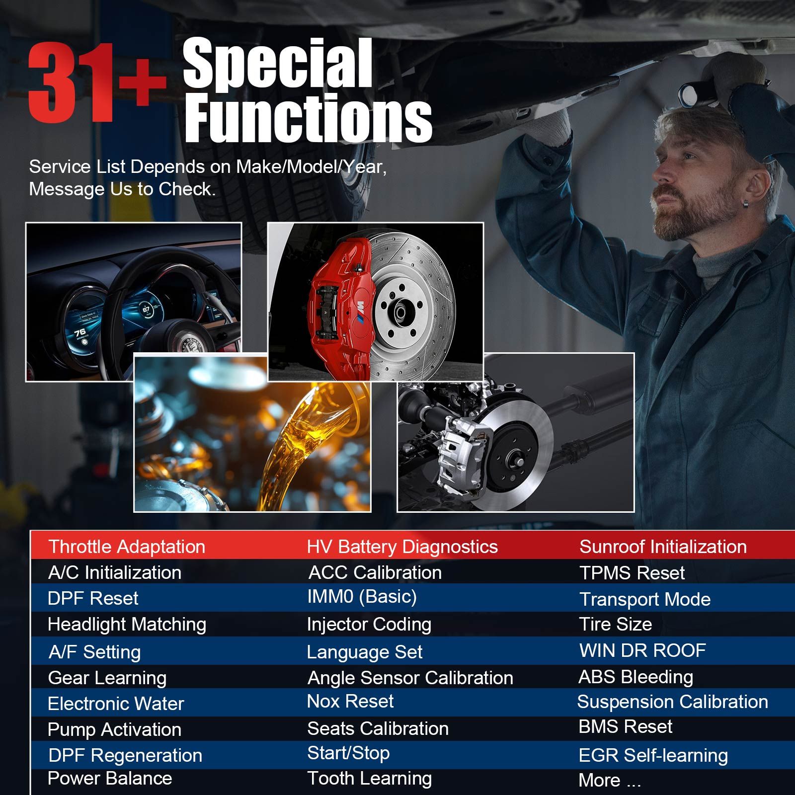 LAUNCH CRP919X Lite Global Version Support 31 Special Functions  Full OBD II Functions Automatically Identify VIN Code