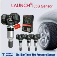Launch LTR05S 2in1 TPMS Sensor 315MHZ 433MHZ Aluminiumventil TPMS Sensor Reifenreparaturwerkzeug Reifendrucküberwachungssensor