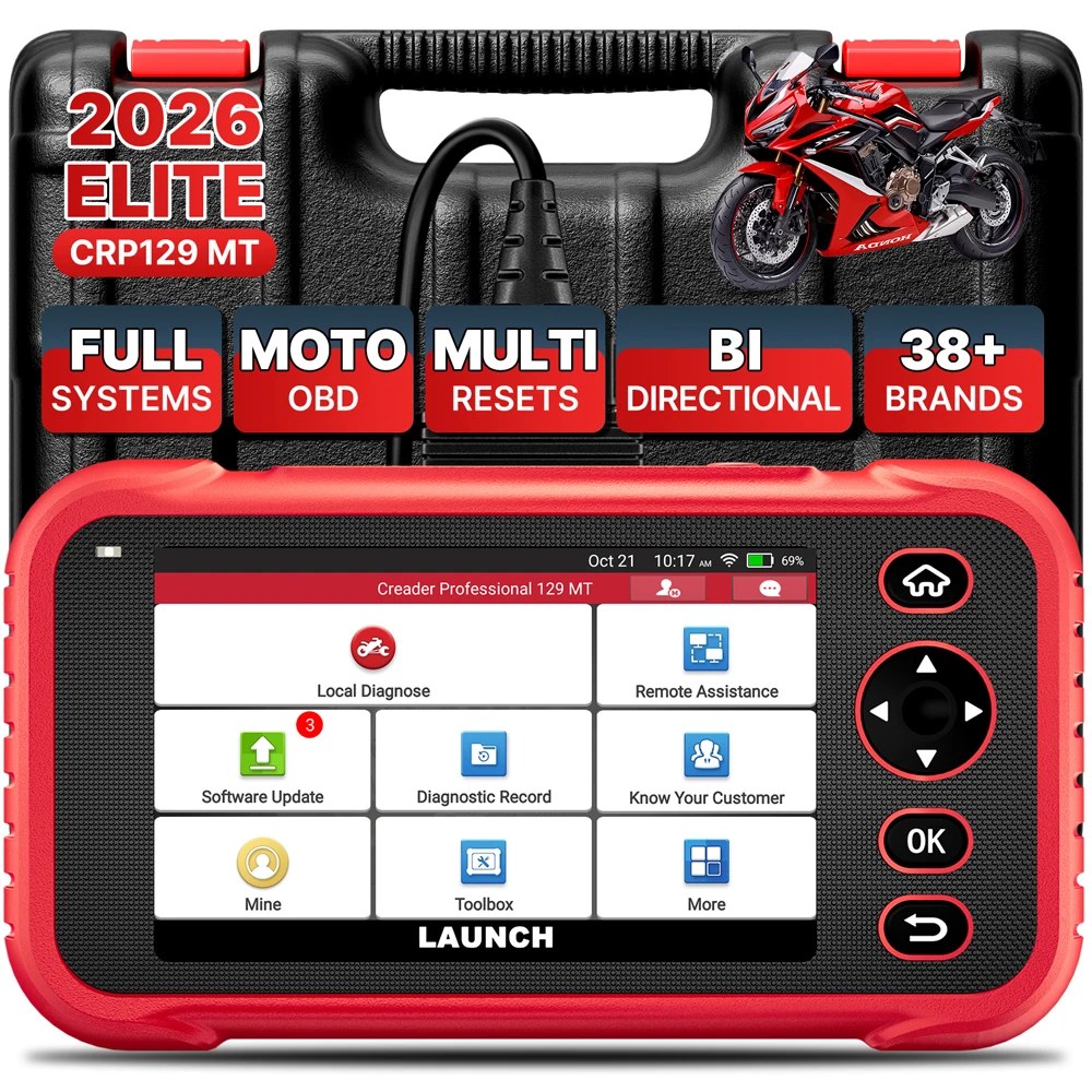 LAUNCH X431 CRP129 MT OBD Scanner – Motor Diagnose Tool für Motorräder mit Android-Betriebssystem