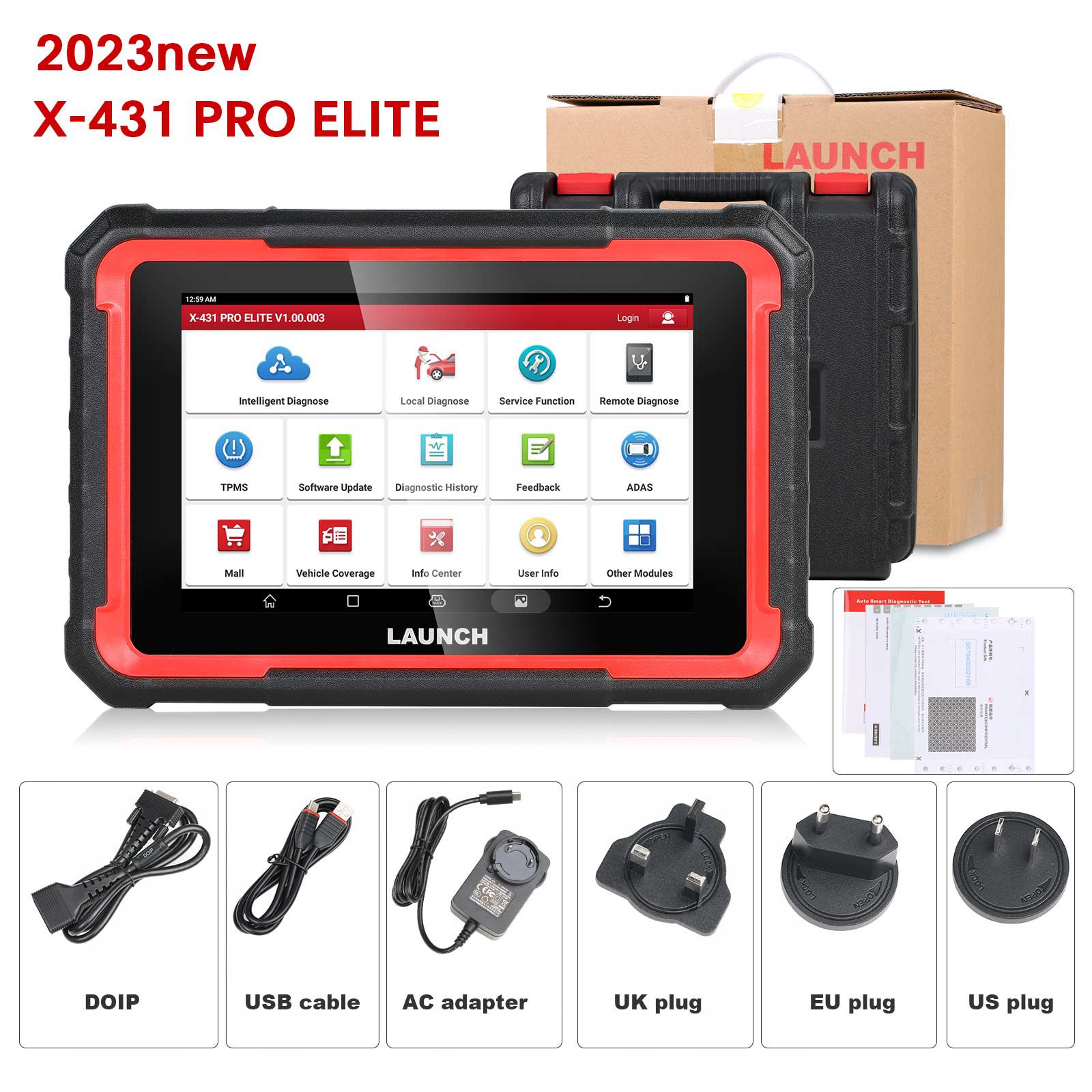 Starten Sie X431 PRO Elite Auto Full System Auto Diagnosewerkzeuge CAN FD Active Tester OBD2 Scanner