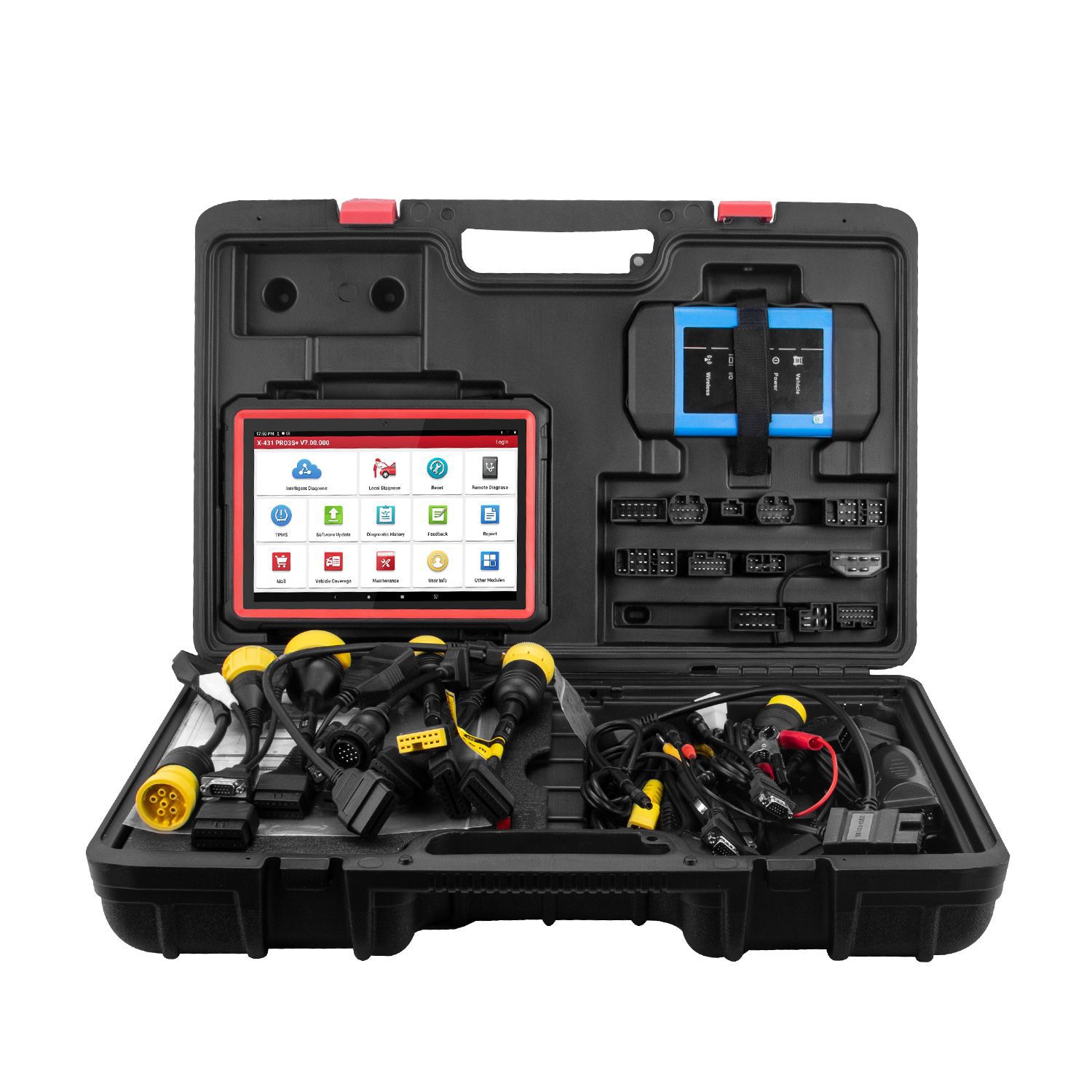 LAUCH X431 PRO3S+ V2.0 HDIII 12V Car/24V Truck/Heavy Duty 2 in 1 Diagnostic Tool OBDII Code Reader Auto Scanner X-431 PRO3S HD3