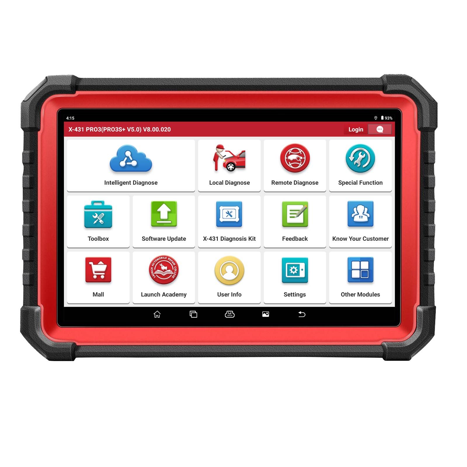 LAUNCH X431 PRO3S+ V5.0 Bi-Directional Scan Tool, 37+ Reset Service, OE-Level Full System Bluetooth Diagnostic Scanner, ECU Coding