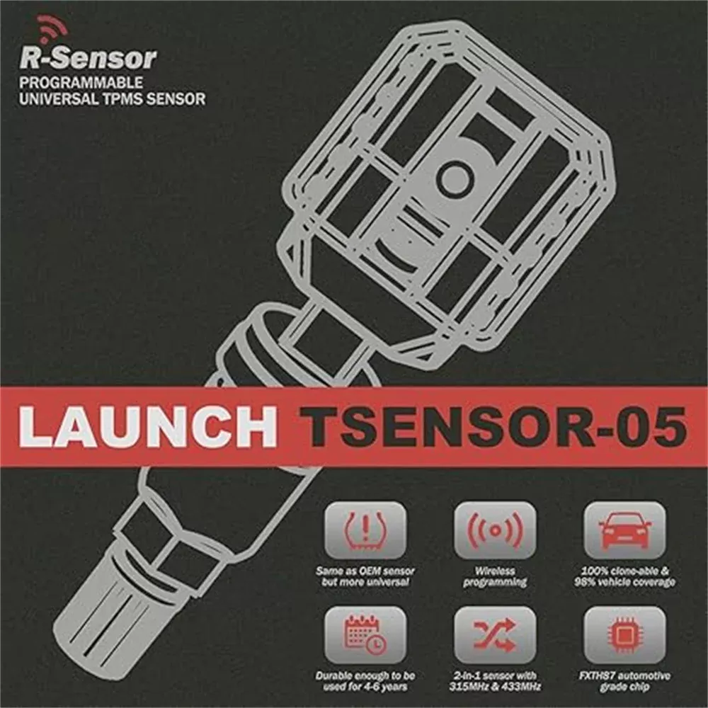 NEU LAUNCH X431 TESNSOR-05 315MHz.433MHz 2 in 1 RDKS Sensor Reifen Reparatur Werkzeuge Scanner Reifen Drucksensoren Tester Programmierung