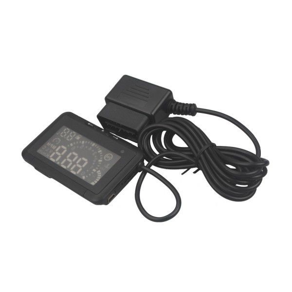 LED Car HUD Head Up Display mit OBD2 Interface Plug & Play Speeding Warn System W01