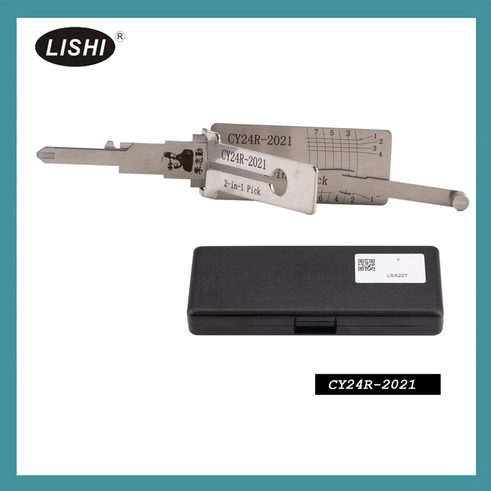 LISHI CY24R-2021 Flat Milling Tool 2-in-1 Decoder and Pick for Jeep Grand Cherokee 2021+