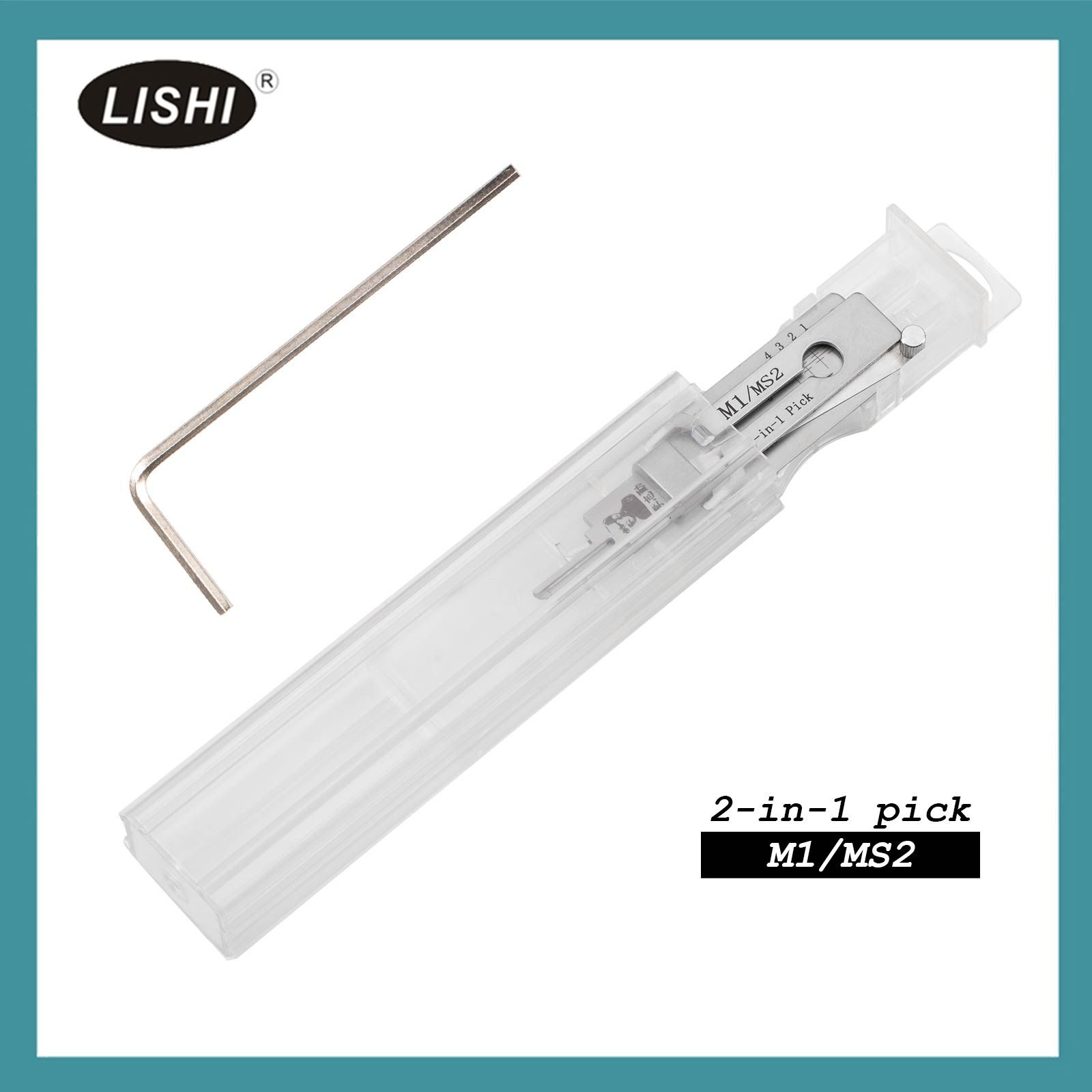 2025 LISHI M1/MS2 Civilian Tool 2-in-1 Pick & Decoder for Master Padlocks