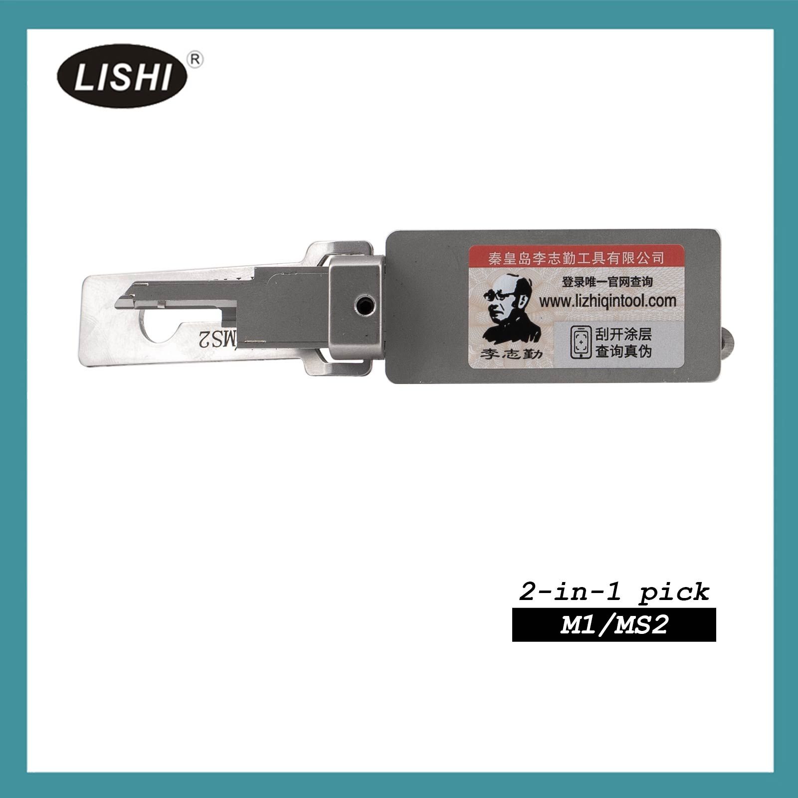 2025 LISHI M1/MS2 Civilian Tool 2-in-1 Pick & Decoder for Master Padlocks