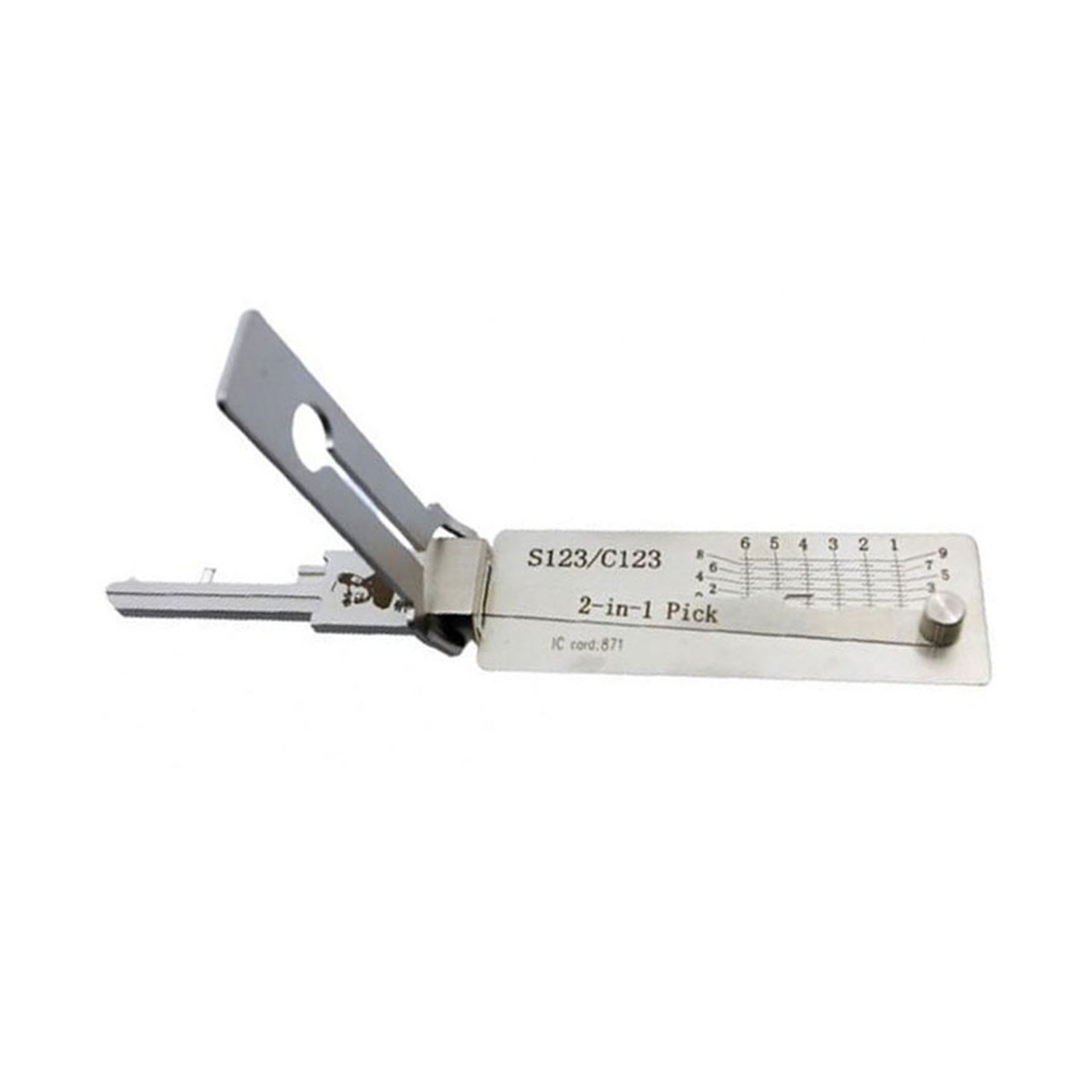 2025 LISHI S123/C123 Civilian Tool 2-in-1 Pick & Decoder for Schlage Locks