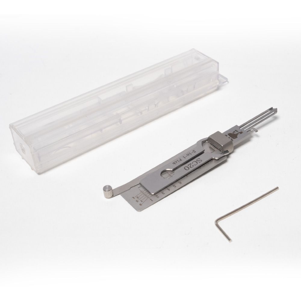 2025 LISHI SC20 Civilian Tool 2-in-1 Pick & Decoder for Schlage L Keyway