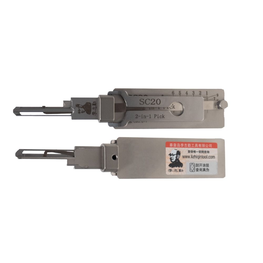 2025 LISHI SC20 Civilian Tool 2-in-1 Pick & Decoder for Schlage L Keyway