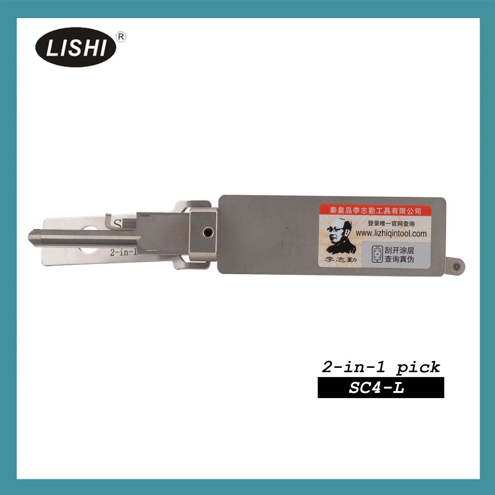 LISHI SC4-L Civilian Tool (Reverse Handing) 2-in-1 Pick & Decoder for 6-Pin Schlage Keyway