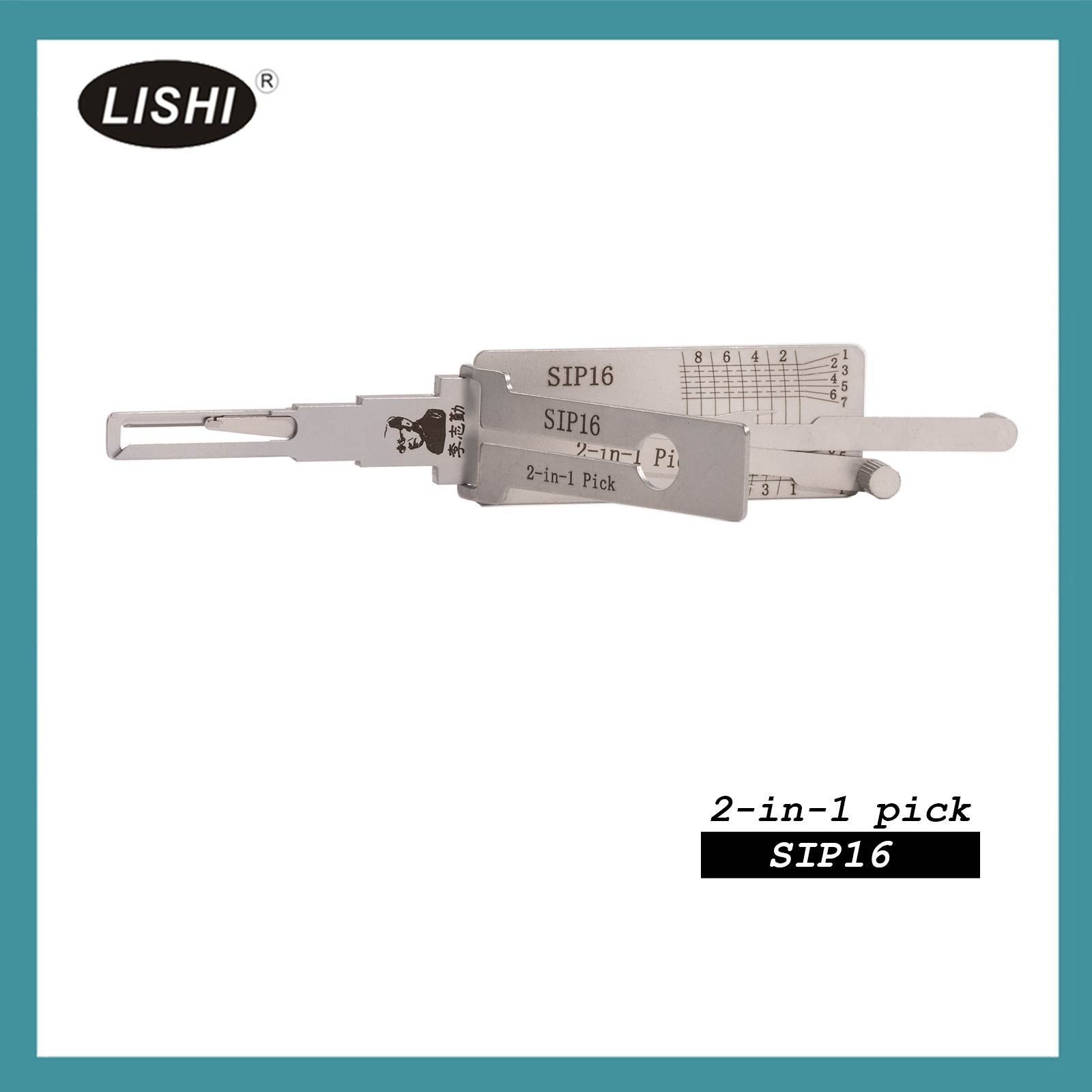 LISHI SIP16 End Milling Tool 2-in-1 Decoder and Pick for Fiat/ Alfa/ Maserati/ Lancia