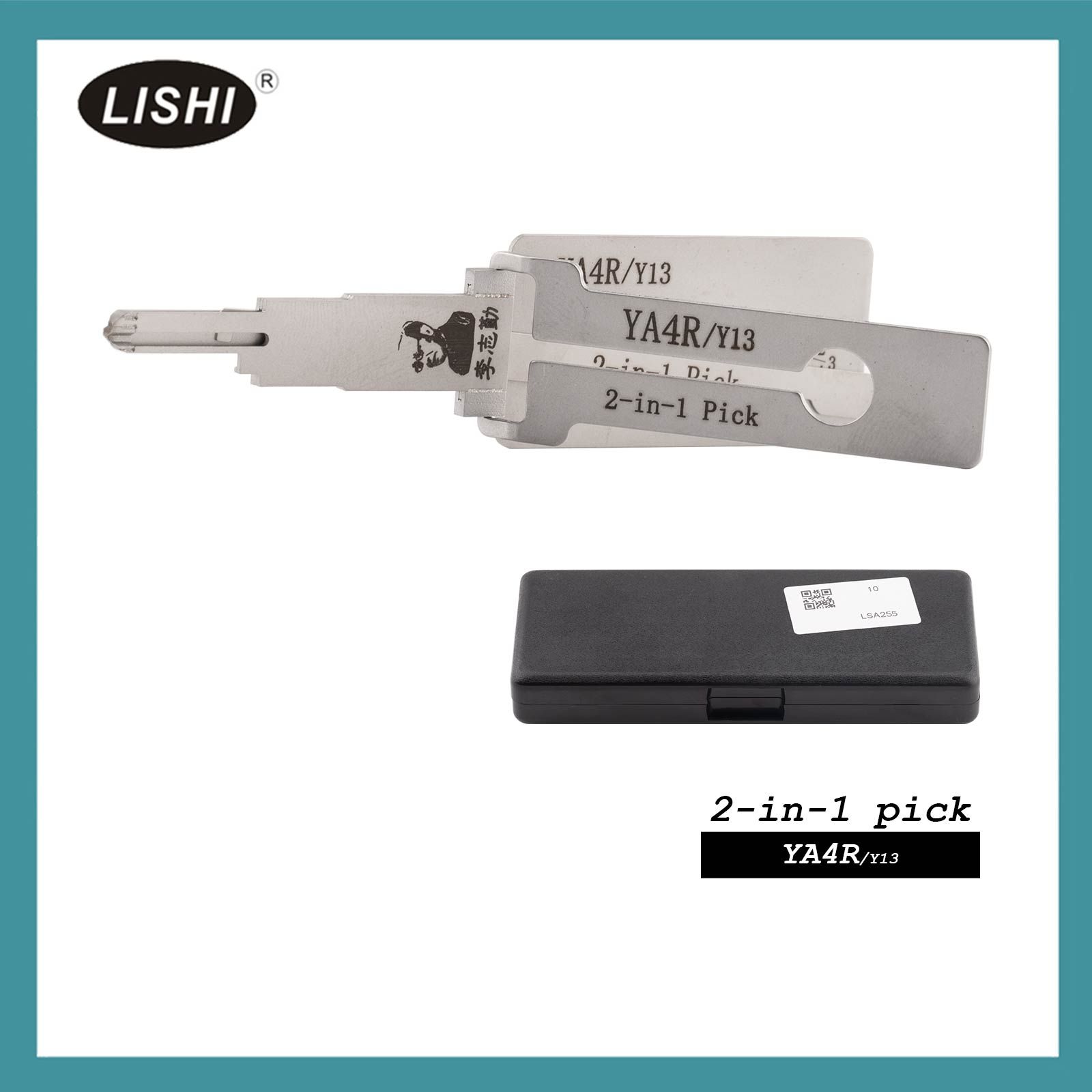 LISHI YA4R/Y13 Flat Milling Tool 2-in-1 Pick & Decoder for Cabinet, Drawers, Utilities, Canopy