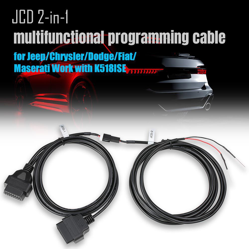 Lonsdor JCD 2-in-1 Multifunktionsprogrammierungskabel für Jeep/Chrysler/Dodge/Fiat/Maserati Arbeit mit K518ISE