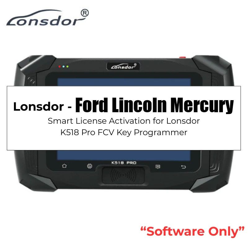 Ford / Lincoln / Mercury License Activation for Lonsdor K518 PRO FCV Version Key Programmer