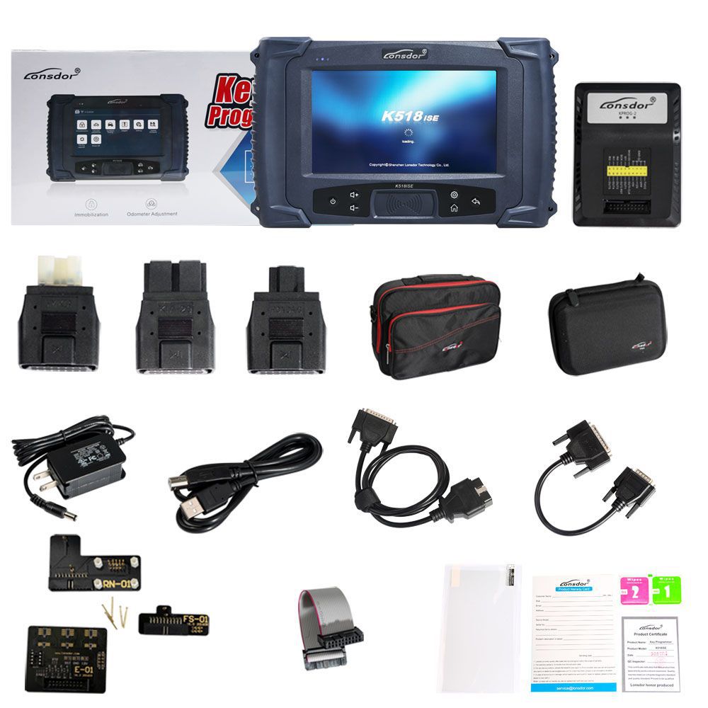 100% Original Lonsdor K518ISE Key Programmer Plus Orange SKE-LT-DSTAES Emulator Support Toyota 39 (128bit) Smart Key All Lost