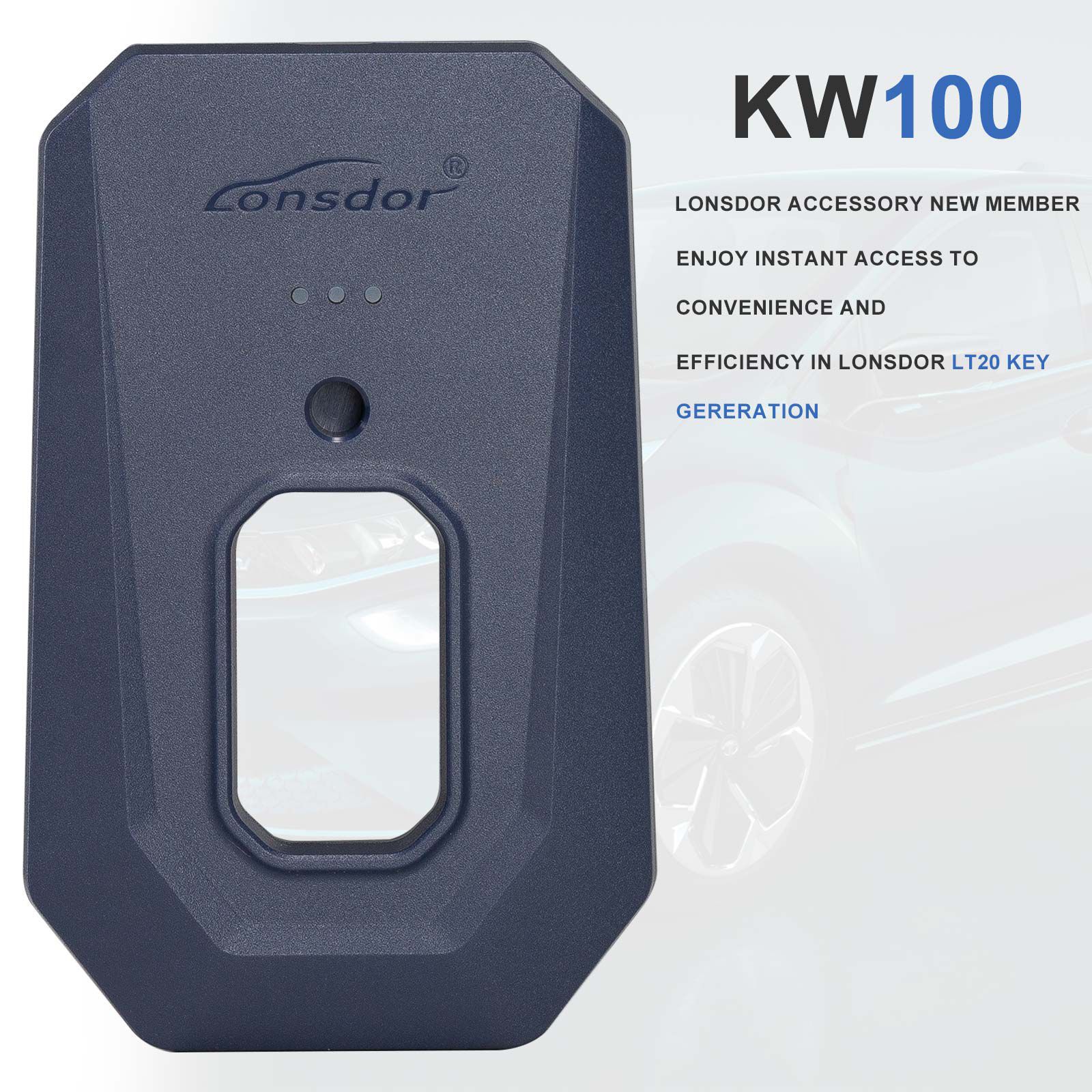 2024 Lonsdor KW100 Bluetooth Smart Key Generator Kompatibel mit LT20 Series Smart Key Board PCB für alle Schlüssel verloren