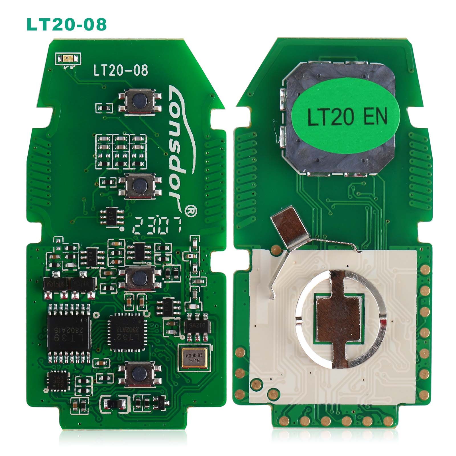 Lonsdor KW100 Bluetooth Smart Key Generator plus LT20 Series Smart Key Board PCB 4D/8A for Toyota Lexus 433 / 315 MHz All Keys Lost & Adding Keys