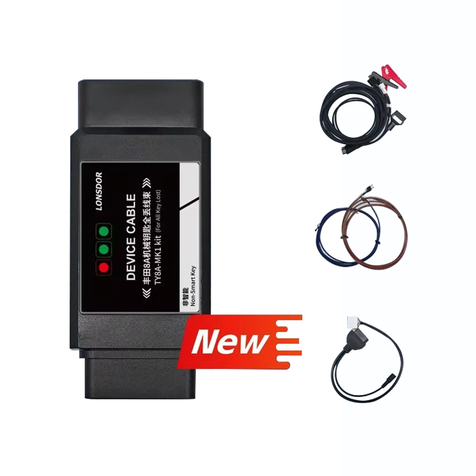 Lonsdor TOYOTA TY8A-MK1 Kit for TOYOTA 8A NON-SMART Key AKL Before 2018 No Need to Replace lMMO Box Work with Lonsdor K518 PRO / K518