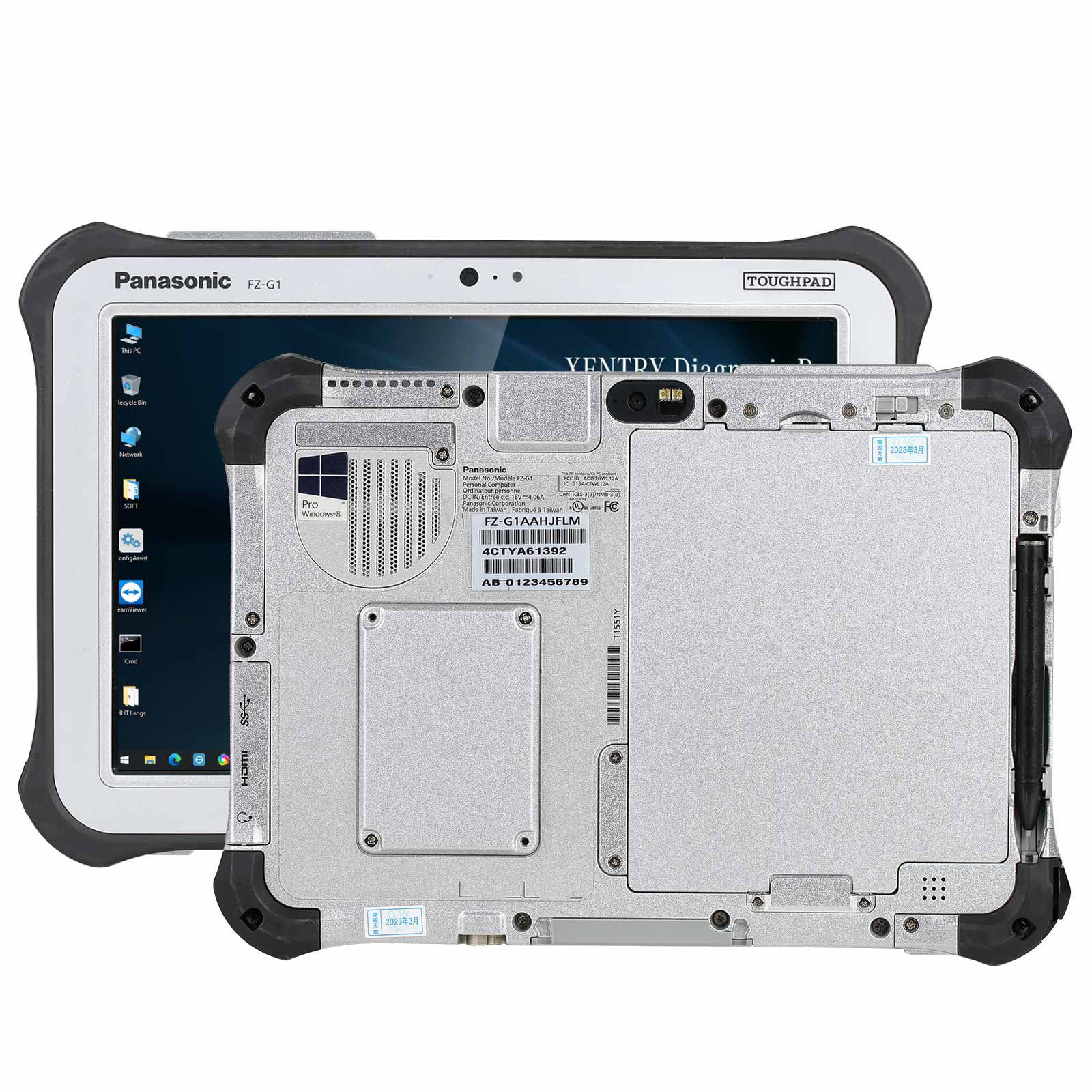 2023 Wifi MB SD Connect Compact 4 Doip Mit V2023.3 SSD Plus Panasonic FZ-G1 I5 3rd Generation Tablet 8G Gebrauchsbereit